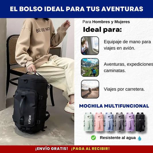 BOLSO VIAJERO MULTIPROPOSITO ✈ ¡Viaja cómodo a donde vayas!